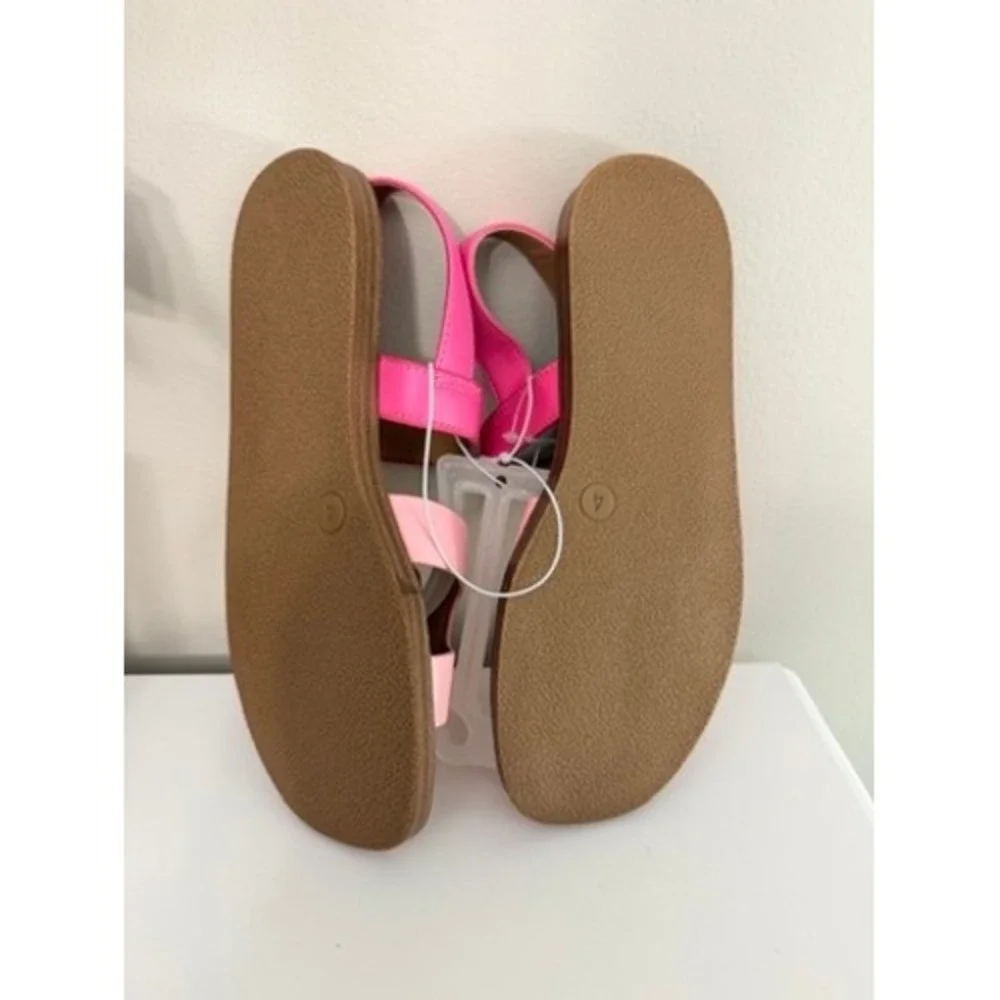 Art Class Auden Sandals Girls Size 4 Pink Two Tone Hook Loop NWT